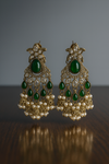 PRASSHA “Zoya Emerald” Chandelier Earrings