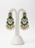 PRASSHA “Zoya Emerald” Chandelier Earrings