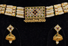 Kundan Pearl Choker Necklace Set with Matching Jhumkas